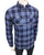 NXT Regular Fit Blue Flannel Check Shirt