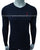 UPA V-Neck Cotton Navy Blue Sweater