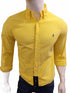 RL Slim Fit Garment Dyed Yellow Oxford Shirt