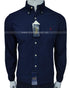RL Classic Fit Garment Dyed Navy Blue Shirt